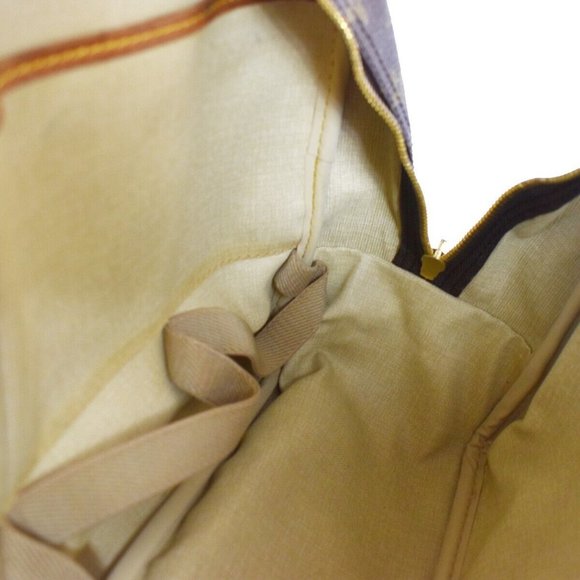 LOUIS VUITTON LV Logo Deauville Hand Bag Monogram Leather Brown - Picture 15 of 16